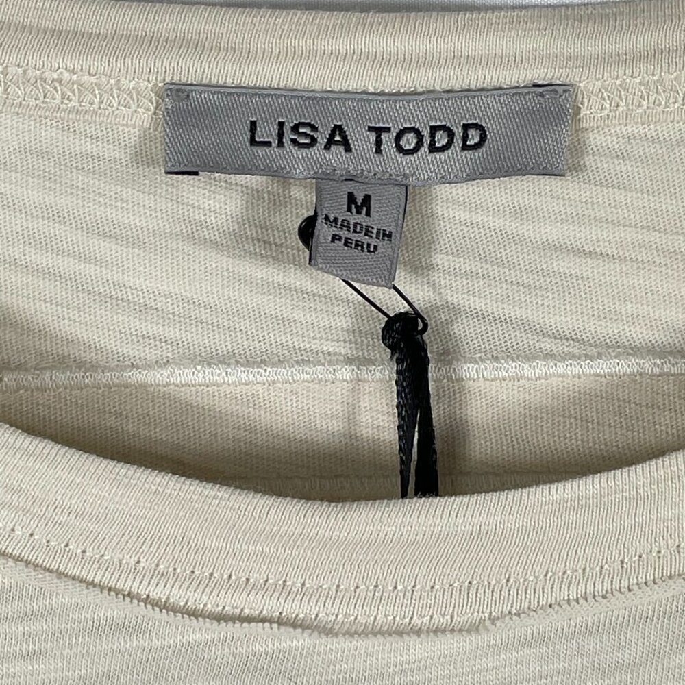 NWT Lisa Todd Love Bites Tee Bluff Pink Lips Graphic Cotton M - Picture 4 of 13
